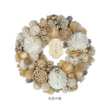 お正月 リース M 通販 玄関リース 冬 玄関 飾り Mサイズ 玄関飾り 壁飾り 秋 正月飾り 花 オーナメント GREEN HOUSE グリーンハウス ギフトボックス ウェルカム クリスマス ハロウィン