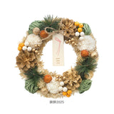 お正月 リース M 通販 玄関リース 冬 玄関 飾り Mサイズ 玄関飾り 壁飾り 秋 正月飾り 花 オーナメント GREEN HOUSE グリーンハウス ギフトボックス ウェルカム クリスマス ハロウィン