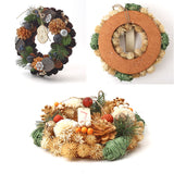 お正月 リース M 通販 玄関リース 冬 玄関 飾り Mサイズ 玄関飾り 壁飾り 秋 正月飾り 花 オーナメント GREEN HOUSE グリーンハウス ギフトボックス ウェルカム クリスマス ハロウィン