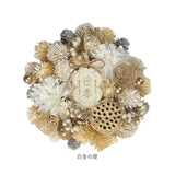 お正月 リース S 通販 玄関リース 冬 玄関 飾り Sサイズ 玄関飾り 壁飾り 秋 正月飾り 花 オーナメント GREEN HOUSE グリーンハウス ギフトボックス ウェルカム クリスマス ハロウィン