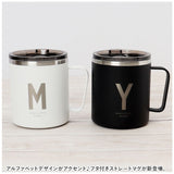 ステンレス マグカップ 蓋付き アルファベットマグ 通販 アルファベット イニシャル イニシャルマグ マグ カップ ストレイトマグ ステンレスタンブラー ステンレスマグ 蓋付 ふた付き