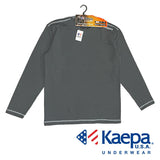 長袖 tシャツ メンズ 通販 Kaepa 長袖丸首シャツ Tシャツ カットソー フリース トップス ブランド ケイパ 中学生 高校生 男子 スポーツ 防寒 アメカジ カジュアル おしゃれ かっこいい