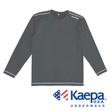 長袖 tシャツ メンズ 通販 Kaepa 長袖丸首シャツ Tシャツ カットソー フリース トップス ブランド ケイパ 中学生 高校生 男子 スポーツ 防寒 アメカジ カジュアル おしゃれ かっこいい