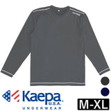 長袖 tシャツ メンズ 通販 Kaepa 長袖丸首シャツ Tシャツ カットソー フリース トップス ブランド ケイパ 中学生 高校生 男子 スポーツ 防寒 アメカジ カジュアル おしゃれ かっこいい