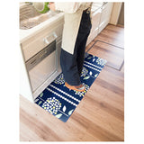キッチンマット 45×120 通販 台所 敷物 マット カーペット 北欧風 欧風 拭ける 防水 撥水 はっ水 室内 滑り止め シンプル カジュアル ボーダー モダン かわいい おしゃれ 雑貨