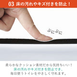 トイレマット 北欧 おしゃれ 通販 拭けるトイレマット 抗菌 防臭 はっ水 撥水 ふける 拭ける 清潔 やわらか ぷにぷに 洗濯不要 冷え対策 滑り止め PVC OKATO オカトー トイレ用品