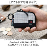 Overland ミニウォレット 通販 財布 ウォレット メンズ L字型 小銭入れ お札入れ WALLET おしゃれ イベント ミニ財布 コンパクト カードポケット カラビナ付き アウトドア フェス