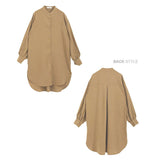ロングシャツ レディース 長袖 通販 トップス シャツ チュニック かわいい おしゃれ ゆったり 上品 体型カバー 前開き ロング丈 オフィスカジュアル きれいめ シンプル カジュアル 無地