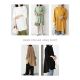 ロングシャツ レディース 長袖 通販 トップス シャツ チュニック かわいい おしゃれ ゆったり 上品 体型カバー 前開き ロング丈 オフィスカジュアル きれいめ シンプル カジュアル 無地