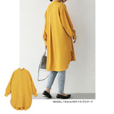 ロングシャツ レディース 長袖 通販 トップス シャツ チュニック かわいい おしゃれ ゆったり 上品 体型カバー 前開き ロング丈 オフィスカジュアル きれいめ シンプル カジュアル 無地
