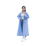 レインコート フード付き ロング 通販 カッパ 雨合羽 雨がっぱ 合羽 レインウェア レインウエア ロング丈 シンプル 無地 雨の日 通勤 レイングッズ アウトドア レディース 男女兼用