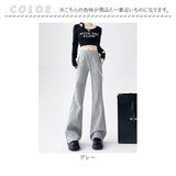 フレアパンツ レディース 通販 ベルボトムパンツ ロングパンツ カジュアルパンツ 長ズボン ズボン パンツ ロング丈 ハイウエスト ウエストゴム パンタロン カジュアル 無地 シンプル 女性