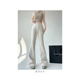 フレアパンツ レディース 通販 ベルボトムパンツ ロングパンツ カジュアルパンツ 長ズボン ズボン パンツ ロング丈 ハイウエスト ウエストゴム パンタロン カジュアル 無地 シンプル 女性