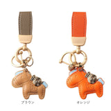 馬キーホルダー 通販 馬蹄キーホルダー バッグチャーム レザーキーリング レディース 車の鍵スマートキー 合成皮革小物 軽量薄型 縁起物うま 母の日プレゼント 父の日ギフト