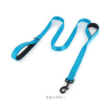 犬 リード サブハンドル 通販 ダブルハンドル 反射ストラップ しつけ訓練用 小型犬用 中型犬用 丈夫 ナイロン いぬ イヌ 夜間散歩安全 サブグリップ 絡まりにくい 愛犬コントロール
