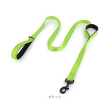 犬 リード サブハンドル 通販 ダブルハンドル 反射ストラップ しつけ訓練用 小型犬用 中型犬用 丈夫 ナイロン いぬ イヌ 夜間散歩安全 サブグリップ 絡まりにくい 愛犬コントロール