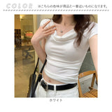 Tシャツ オフショルダー レディース 通販 tシャツ レディースTシャツ シャツ レディースtシャツ カットソー プルオーバー ドレープ ドレープネック オフショル 肩出し 春 夏 大人