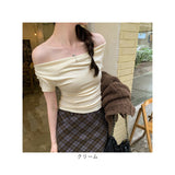 Tシャツ オフショルダー レディース 通販 tシャツ レディースTシャツ シャツ レディースtシャツ カットソー プルオーバー ドレープ ドレープネック オフショル 肩出し 春 夏 大人