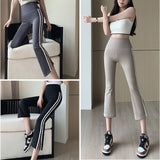 ヨガパンツ 七分丈 レディース 通販 ヨガ パンツ ヨガウェア おしゃれ ストレッチパンツ スポーツウェア スポーツパンツ ハイウエスト ダンスウェア トレーニングウェア 伸びる
