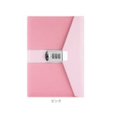 鍵付きノート A5 通販 手帳 スケジュール帳 日記帳 ビジネス手帳 スケジュール手帳 メモ帳 鍵付き ノート おしゃれ シンプル 合成皮革 ダイヤルロック付き フェイクレザー 文具 帳面