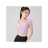 ヨガウェア 半袖 レディース 通販 Tシャツ ヨガ ピラティスウェア ジムウェア トレーニングウェア スポーツウェア レディースTシャツ トップス シンプル ランニングウェア