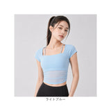ヨガウェア 半袖 レディース 通販 Tシャツ ヨガ ピラティスウェア ジムウェア トレーニングウェア スポーツウェア レディースTシャツ トップス シンプル ランニングウェア