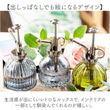 霧吹き おしゃれ 通販 じょうろ スプレーボトル 観葉植物 葉水 ガーデニング雑貨 おしゃれ霧吹き レトロデザイン 園芸用スプレー ミストスプレー インテリア雑貨 プッシュ式ポンプ 水やり