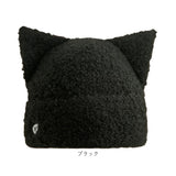 猫耳ニット帽 レディース 通販 ニット帽子 ねこみみ帽子 ニットキャップ リブ編み ビーニー ネコ耳ハット 防寒 あったか 秋冬 かわいい おしゃれ 耳まで暖かい 伸縮性 ストレッチ