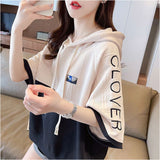 パーカー 半袖 レディース 通販 Tシャツ フード付き カットソー 夏 トップス スウェット トレーナー プルオーバー フードパーカー 半袖パーカー おしゃれ かわいい ゆったり