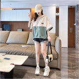 パーカー 半袖 レディース 通販 Tシャツ フード付き カットソー 夏 トップス スウェット トレーナー プルオーバー フードパーカー 半袖パーカー おしゃれ かわいい ゆったり