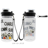 ドリンクボトル おしゃれ 好評 クリアボトル スヌーピー 水筒 マイボトル ウォーターボトル 透明 ボトル 640ml かわいい ストラップ付き 直飲み キャラクター 軽量 軽い 通勤 通学 入学