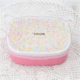 お弁当箱 400ml 1段 一段 通販 ランチボックス ワンタッチランチ 弁当箱 lunch box ワンタッチ ワンタッチ開閉 蓋 押すだけ 仕切り 斜め ななめ スライド 調整 ランチ 弁当 お弁当 大人