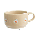 ぎゅっとおにぎりさん スープマグ 通販 おしゃれ 食器 スープカップ マグカップ コップ 洋食器 かわいい 可愛い カップ 陶器 マグ スープマグカップ スープボウル スープ 持ち手 キッチン