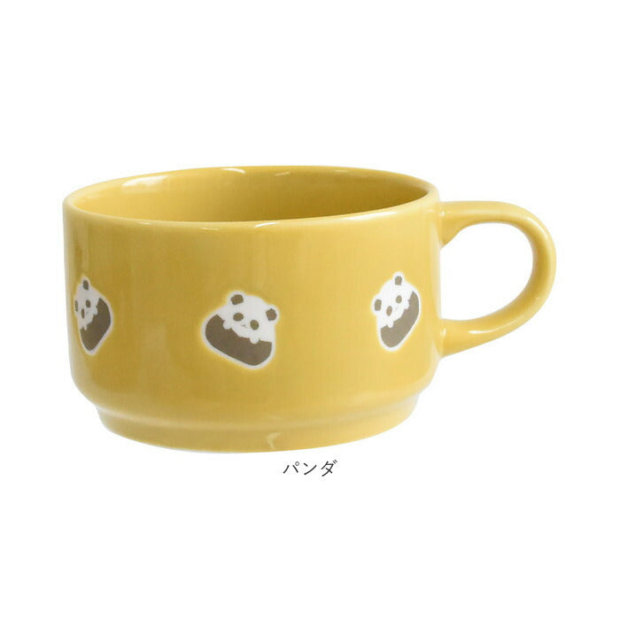 ぎゅっとおにぎりさん スープマグ 通販 おしゃれ 食器 スープカップ マグカップ コップ 洋食器 かわいい 可愛い カップ 陶器 マグ スープマグカップ スープボウル スープ 持ち手 キッチン
