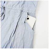 ワンピース 夏 レディース 通販 シャツワンピース ロングワンピース ノースリーブ ワンピ マキシ マキシワンピース シャツ ブラウス ウエストリボン お出かけ リゾート 通勤 通学 Aライン