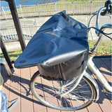 自転車カゴカバー 大型 2段 通販 自転車 カゴカバー 防水 前 バスケットカバー かごカバー フロントバスケット カゴ カバー フロント用 大きい 大容量 厚手 通学 通勤 買い物 ブラック 黒