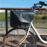 自転車カゴカバー 大型 2段 通販 自転車 カゴカバー 防水 前 バスケットカバー かごカバー フロントバスケット カゴ カバー フロント用 大きい 大容量 厚手 通学 通勤 買い物 ブラック 黒