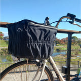 自転車カゴカバー 大型 2段 通販 自転車 カゴカバー 防水 前 バスケットカバー かごカバー フロントバスケット カゴ カバー フロント用 大きい 大容量 厚手 通学 通勤 買い物 ブラック 黒