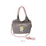 OSAMU GOODS ショルダーバッグ 通販 ショルダーバック 大きめ 斜めがけバッグ オサムグッズ 原田治 ナイロン 肩掛けバッグ ロープハンドル かわいい 軽量 軽い 撥水 キャラクター
