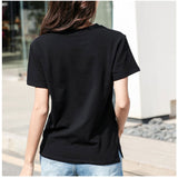 Tシャツ レディース 半袖 通販 カットソー 丸首 部屋着 普段着 クルーネック ラウンドネック 刺繍 コットン 綿 カジュアル 薄手 シンプル 着まわし 夏 トップス