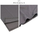 Tシャツ レディース 半袖 通販 クルーネック サイドスリット ヘムライン 綿 コットン カジュアル シンプル ゆったり 柔らかい 春 夏 秋 トップス おしゃれ かわいい