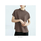 Tシャツ レディース 半袖 通販 クルーネック サイドスリット ヘムライン 綿 コットン カジュアル シンプル ゆったり 柔らかい 春 夏 秋 トップス おしゃれ かわいい