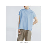 Tシャツ レディース 半袖 通販 クルーネック サイドスリット ヘムライン 綿 コットン カジュアル シンプル ゆったり 柔らかい 春 夏 秋 トップス おしゃれ かわいい