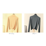 シャツ レディース タートルネック 長袖 通販 Tシャツ ブラウス カットソー tシャツ ハイネック 伸縮性 無地 薄手 ニット 上品 シンプル フォーマル オフィス ゆったり きれいめ 通勤