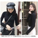 シャツ レディース タートルネック 長袖 通販 Tシャツ ブラウス カットソー tシャツ ハイネック 伸縮性 無地 薄手 ニット 上品 シンプル フォーマル オフィス ゆったり きれいめ 通勤
