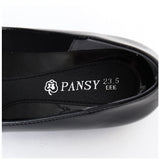 パンジー パンプス 4914 通販 Pansy レインパンプス レインシューズ フラット レディース おしゃれ 抗菌 中敷き 滑りにくい 防水 30mm 3cm レインテックス シンプル 無地 くつ シューズ