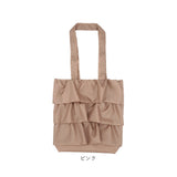 トートバッグ フリル A4 通販 レディース かわいい バッグ バック フリルバッグ かばん カバン 軽い きれいめ ショルダーバッグ 肩掛け コンパクト PAL パル おしゃれ オシャレ