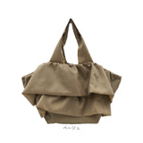 トートバッグ フリルバッグ 通販 レディース かわいい バッグ バック かばん カバン 手提げ フリル 上品 きれいめ おしゃれ オシャレ 軽い 折りたたみ マルシェバッグ PAL パル
