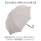 parasol 傘 55cm 長傘 バンブー レディース 通販 雨傘 日傘 晴雨兼用 かさ カサ 晴雨兼用傘 婦人傘 完全遮光 UVカット 軽量 耐風 バンブーハンドル バンブー手元 遮熱 紫外線対策 無地