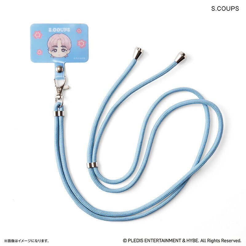 SEVENTEEN グッズ 通販 PetiTEEN フォンタブストラップ S.COUPS エスクプス セブチ プチティーン スマホストラップ スマホショルダーストラップ スマホ ストラップ 斜めがけ 肩掛け
